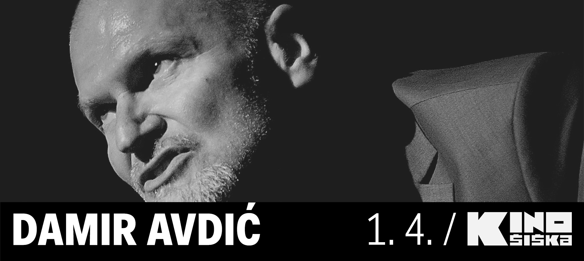 Damir Avdić: live stream koncert @ Kino Šiška 