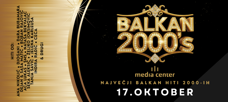 BALKAN 2000’s, 17. Oktober 2026, Media Center Ljubljana