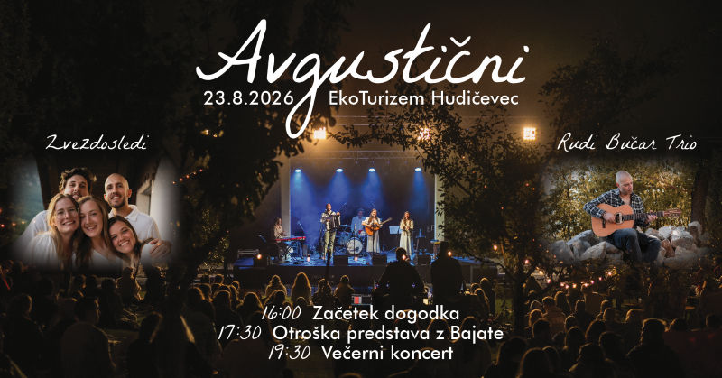 Avgustični 2026: Zvezdosledi, Rudi Bučar in Bajate