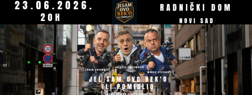 Podcast uživo „Jesam li ovo rek*o ili pomislio“ | 23.06. | Radnički dom
