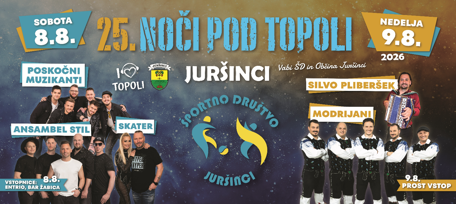 NOČI POD TOPOLI JURŠINCI 2026